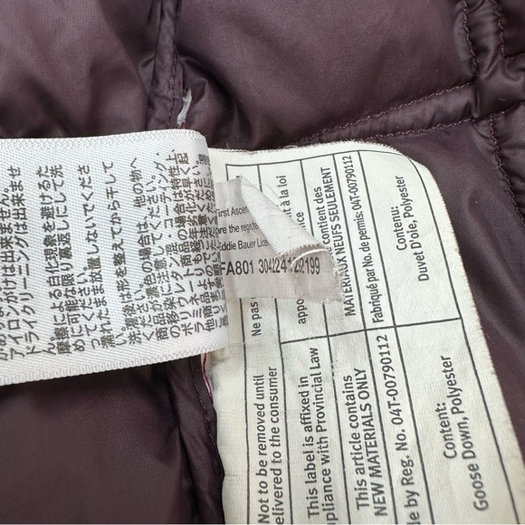 EDDIE BAUER First Ascent EB800 Down Filled Full-Zip Puffer Jacket in Magenta - Picture 16 of 16